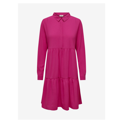 Tmavě růžové dámské šaty JDY Piper - Dámské