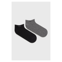 Ponožky BOSS (2-pack) pánské, šedá barva, 50467730