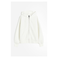 H & M - Oversized bunda na zip - bílá