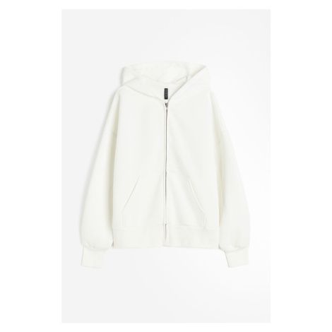 H & M - Oversized bunda na zip - bílá H&M