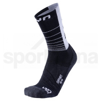 Pánské ponožky UYN CYCLING SUPPORT SOCKS- čená/bílá /47