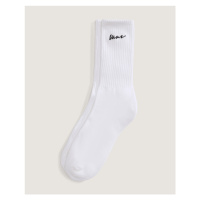 Vans - Classic Script Crew Socks , Man, White, Size: