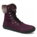 Barefoot dámské zimní boty Koel - Levi Tex Lambswool fialové
