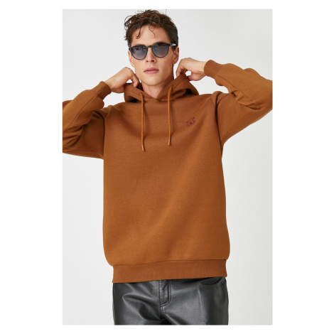 Koton Dog Embroidered Sweatshirt Hooded