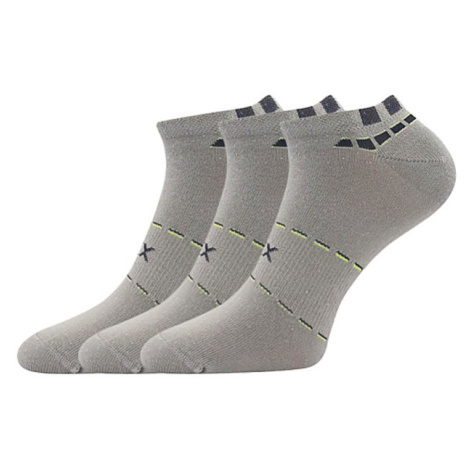 Voxx Rex 16 Pánské nízké ponožky - 3 páry BM000004113800100451 šedá