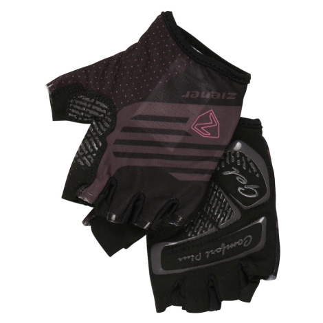 ZIENER Sportovní rukavice 'CLARETE' černá / šedá / fialová
