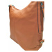 Velký středně hnědý kabelko-batoh s bočními kapsami