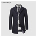 Pánský vlněný kabát elegantní business styl