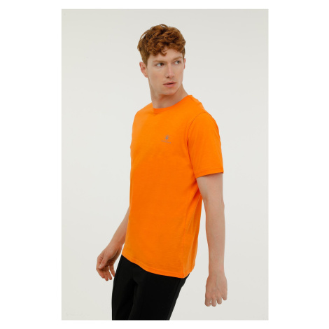 Lumberjack M-SB200 FLAM C T-SH 3FX ORANGE Man Sleeve T-Sh