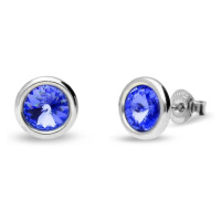 Náušnice modré se Swarovski Elements Tiny Bonbon Studs KR1122SS29S Sapphire 6 mm