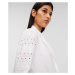 Blejzr karl lagerfeld embroidery blazer white