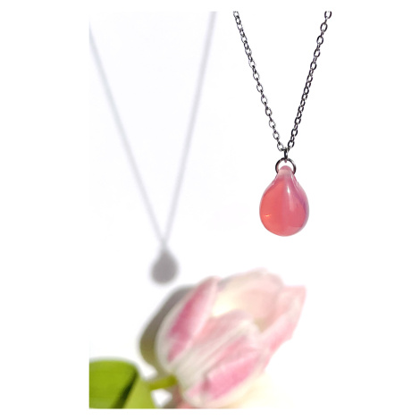 Šperk z pravého českého skla - Náhrdelník Sladké maliny