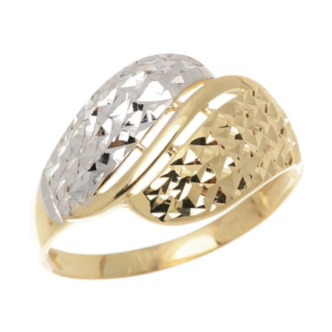 Prsten ze žlutého zlata bez kamínků PR0290F + DÁREK ZDARMA Veroma