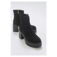 LuviShoes West Black Suede Women's Boots