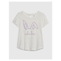 GAP Dětské tričko organic zajíc - Holky