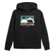 4F JUNIOR-SWEATSHIRT M241-20S-DEEP BLACK Černá