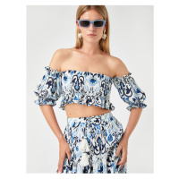 Koton Strapless Crop Blouse