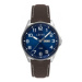 Ocelové pánské hodinky LAVVU LWM0144 BERGEN Blue/Top Grain Leather