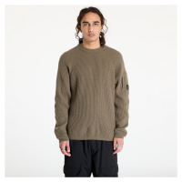 Svetr C.P. Company Lambswool Grs Crew Neck Full Knit Black/ Walnut