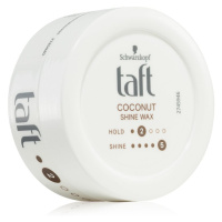 Schwarzkopf Taft Coconut Shine vosk na vlasy dodávající hydrataci a lesk 75 ml