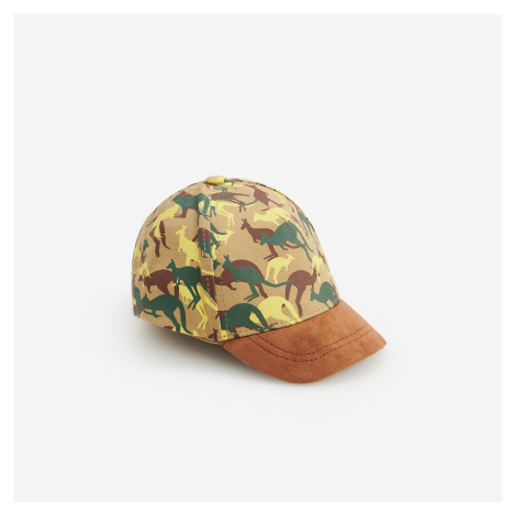 Reserved - Vzorovaná čepice s kšiltem - Béžová