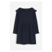 H & M - Šaty z žebrovaného žerzeje - modrá