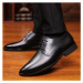 Elegantné poltopánky pánske business topánky kožené