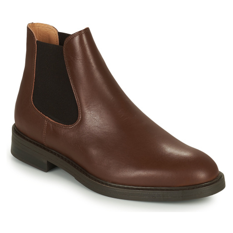 Selected SLHBLAKE LEATHER CHELSEA BOOT Hnědá