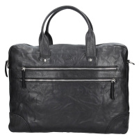 Lagen Pánská kožená taška přes rameno 2333-2 černá