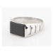Pánský stříbrný prsten s onyxem STRP0510F + dárek zdarma
