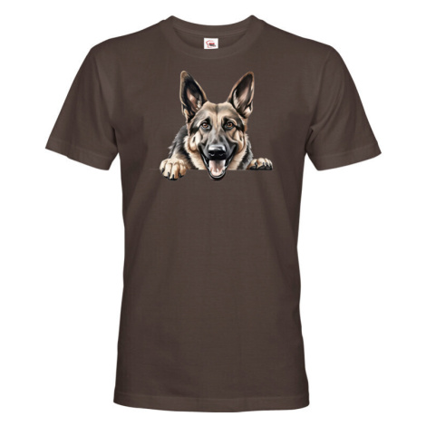 Pánské tričko s potiskem Německý ovčák -  tričko pro milovníky psů BezvaTriko