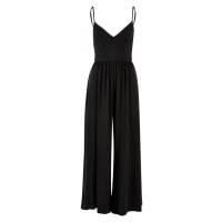 Ladies Modal Spaghetti Jumpsuit - black