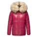 Dámská teplá zimní bunda s kožíškem Tikunaa Premium Navahoo - FUCHSIA