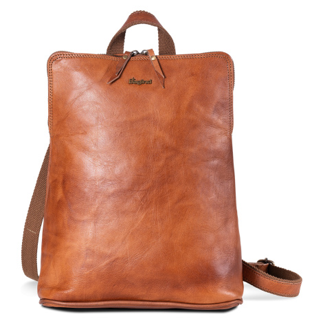 Bagind Komby - Dámský kožený kabelko-batoh hnědý, ruční výroba, český design