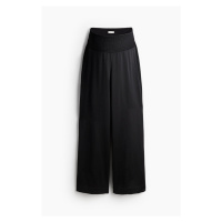 H & M - MAMA Saténové kalhoty Before & After - černá