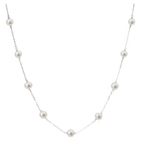 Evolution Group Perlový náhrdelník z pravých říčních perel bílý 22013.1