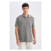 DEFACTO New Regular Fit Short Sleeve Pique Polo Shirt