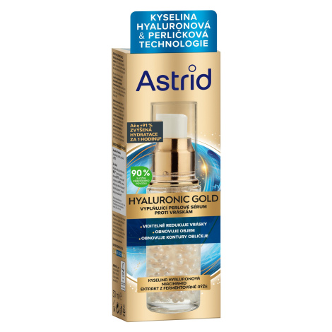 Astrid Vyplňující perlové sérum proti vráskám Hyaluronic Gold 30 ml