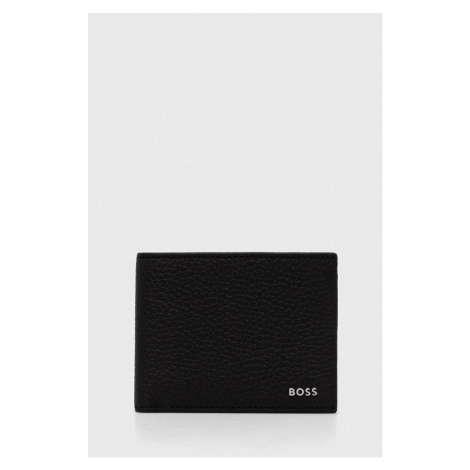 Kožená peněženka BOSS černá barva, 50474416 Hugo Boss