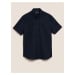 Košile z látky Oxford z čisté bavlny Marks & Spencer námořnická modrá
