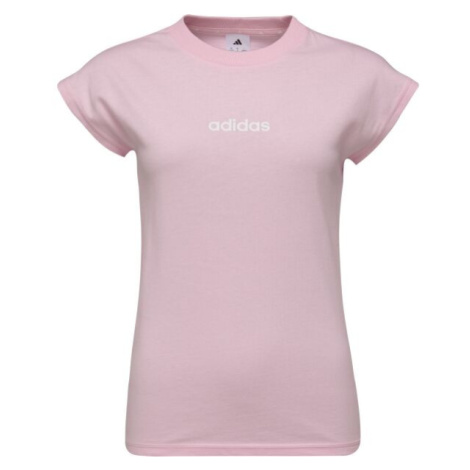 adidas ESSENTIALS LINEAR Dámské triko, růžová, velikost