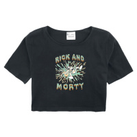 Rick And Morty Kids - Splash detské tricko černá