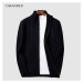 Copánkový pánský svetr na zip pletená bunda