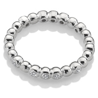 Hot Diamonds Třpytivý stříbrný prsten Emozioni ER024 54 mm