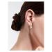 Éternelle Náušnice s perlou a zirkony Ramona - motýl E1354-E1002 Bílá