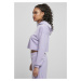 Urban Classics / Ladies Cropped Velvet Oversized Hoody lavender