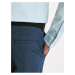 Tmavě modré pánské kostkované zkrácené kalhoty Celio Gochecko