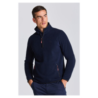 MIKINA GANT D1. LIGHT FLEECE HALF ZIP modrá