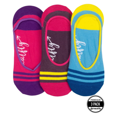 Meatfly ponožky Low Socks Triple Pack Blue | Modrá