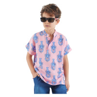 mshb&g Lobster Boy Pink Short Sleeve Summer Shirt